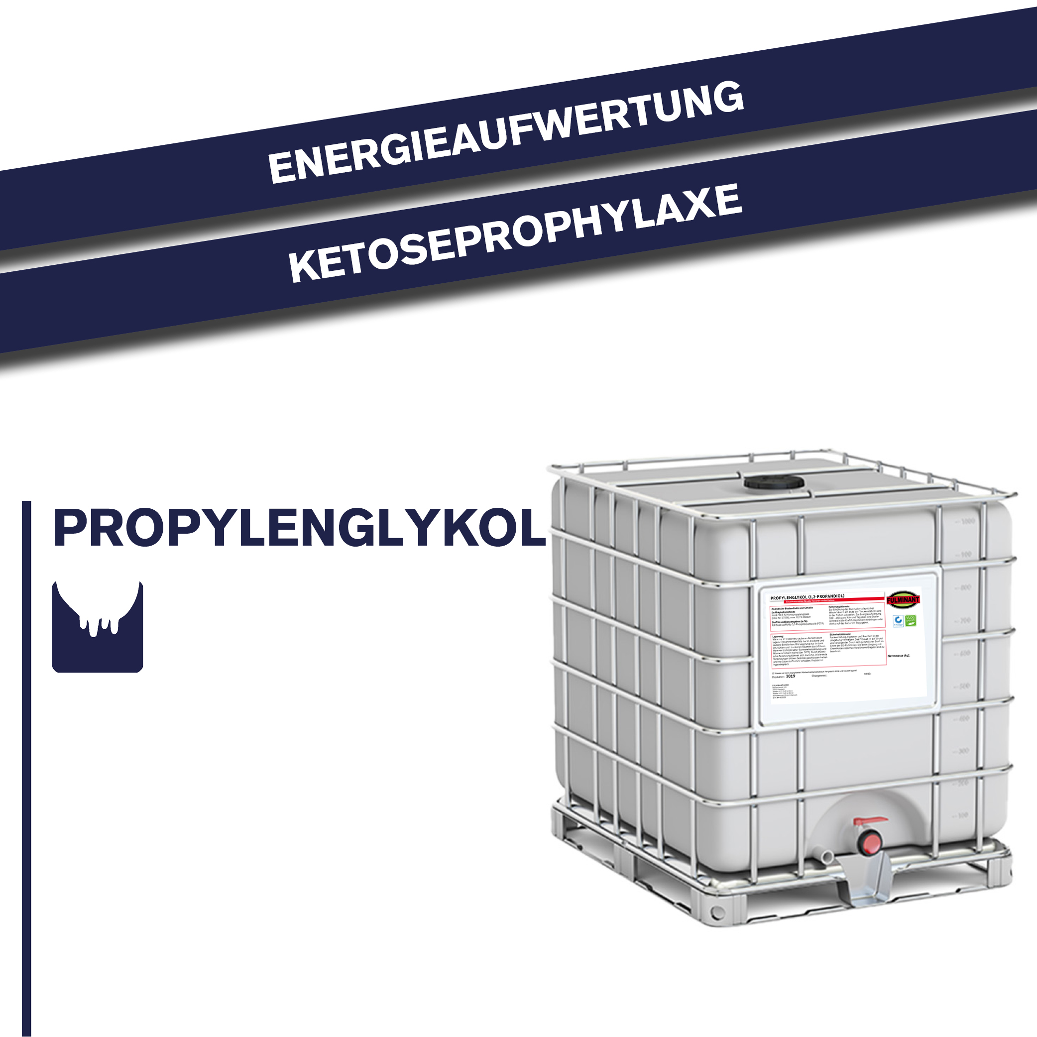 Propylenglykol 1000 kg IBC Tankpalette